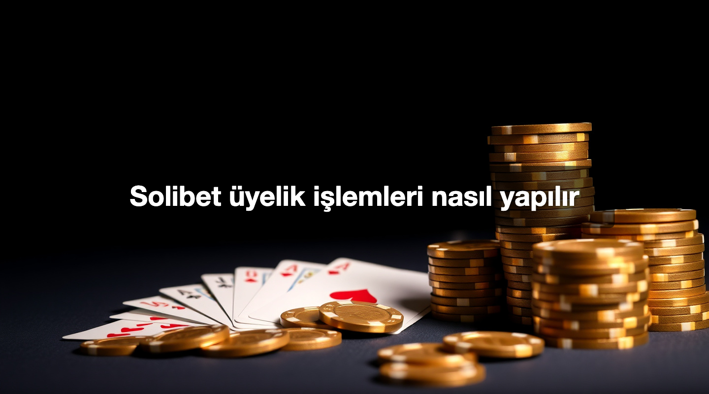 Solibet üyelik işlemleri nasıl yapılır